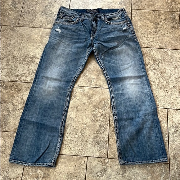 Men's silver Jeans - Picture 3 of 6